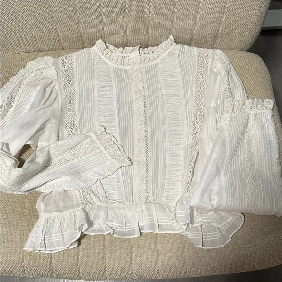 Doen Heloise white long sleeve Blouse - Picture 4 of 4